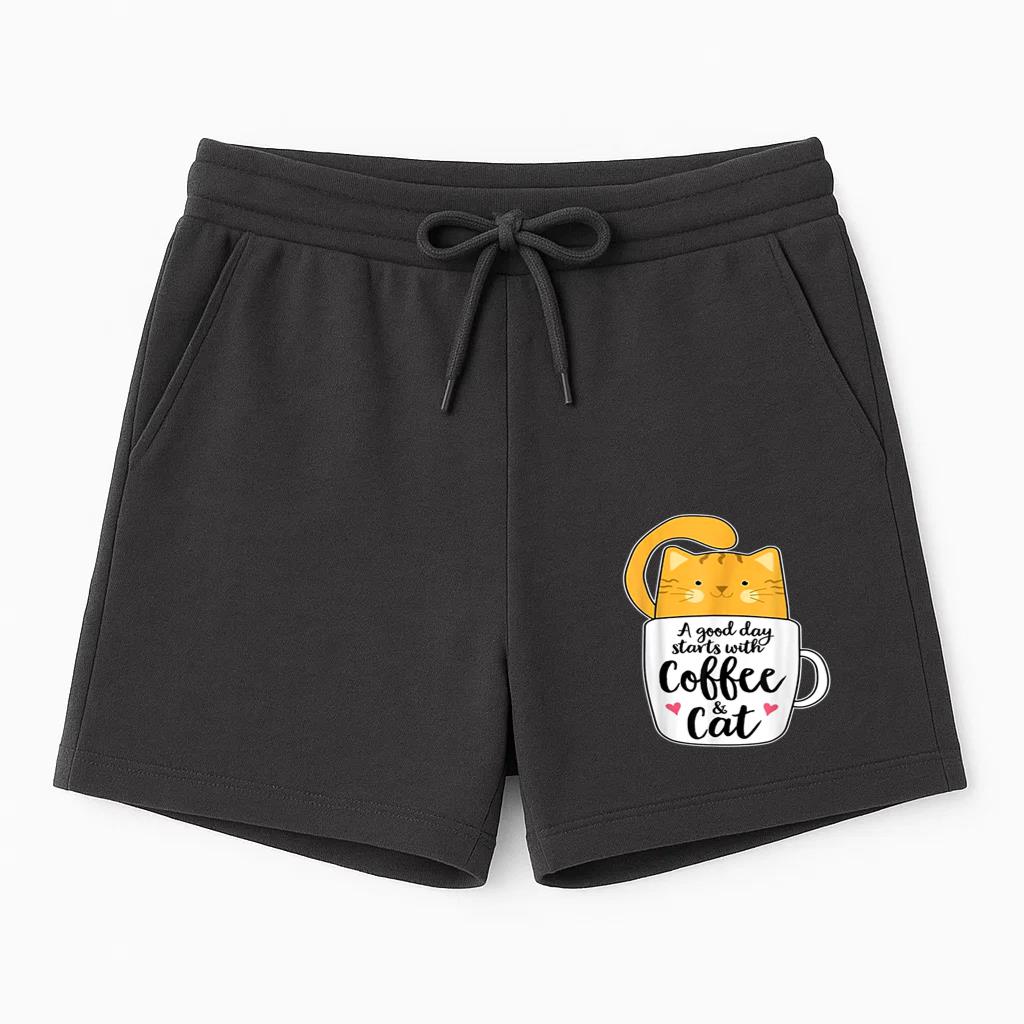 A Good Day Starts With Coffee And Cat Short