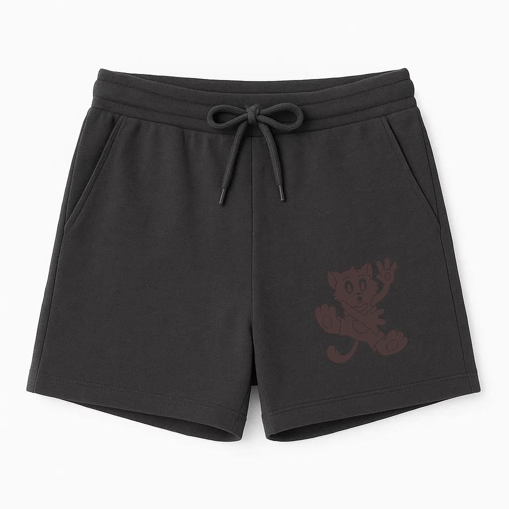 Cartoon Cat Jumping Cut Out Short