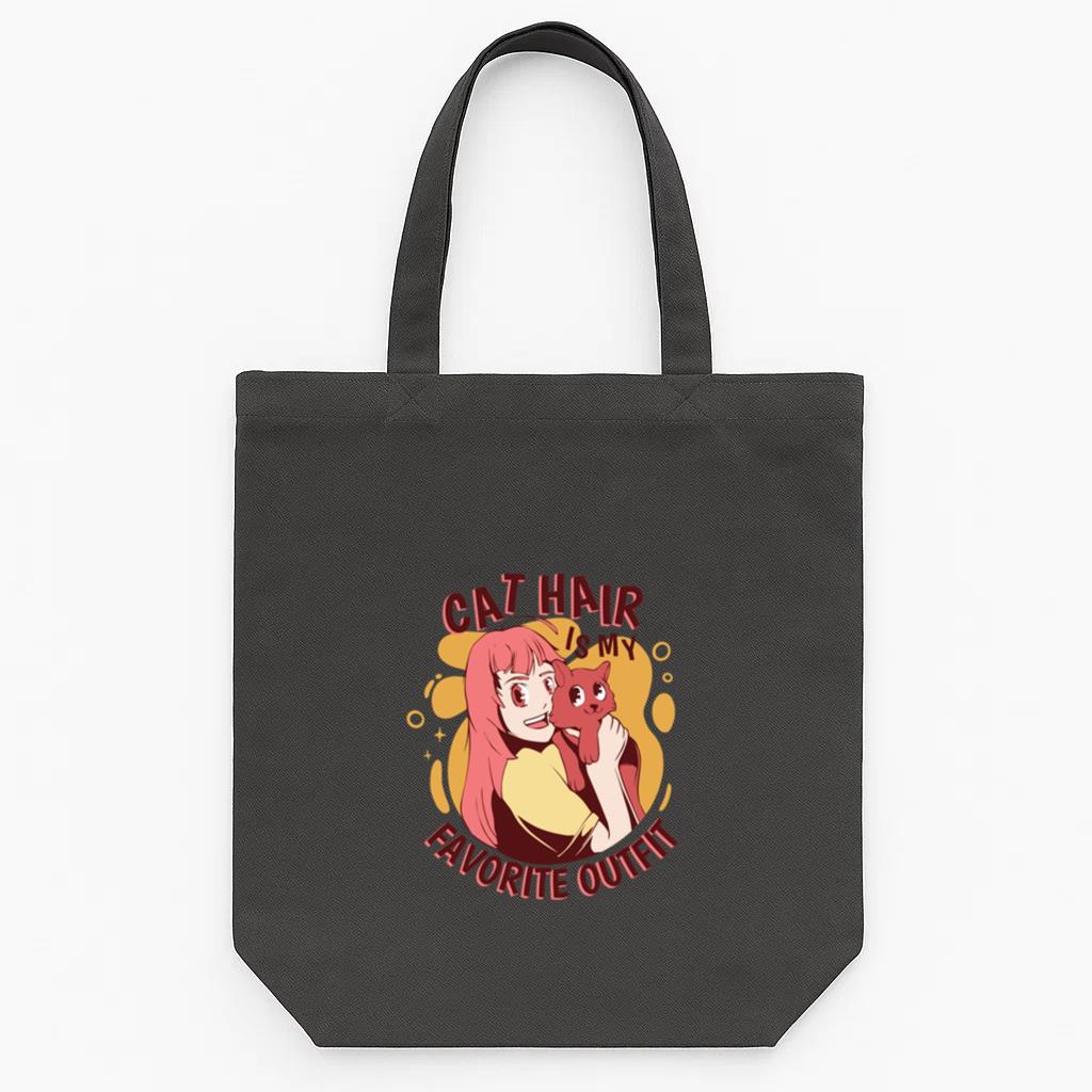 Cat Hair My Favorite Outfit Tote Canvas Bag