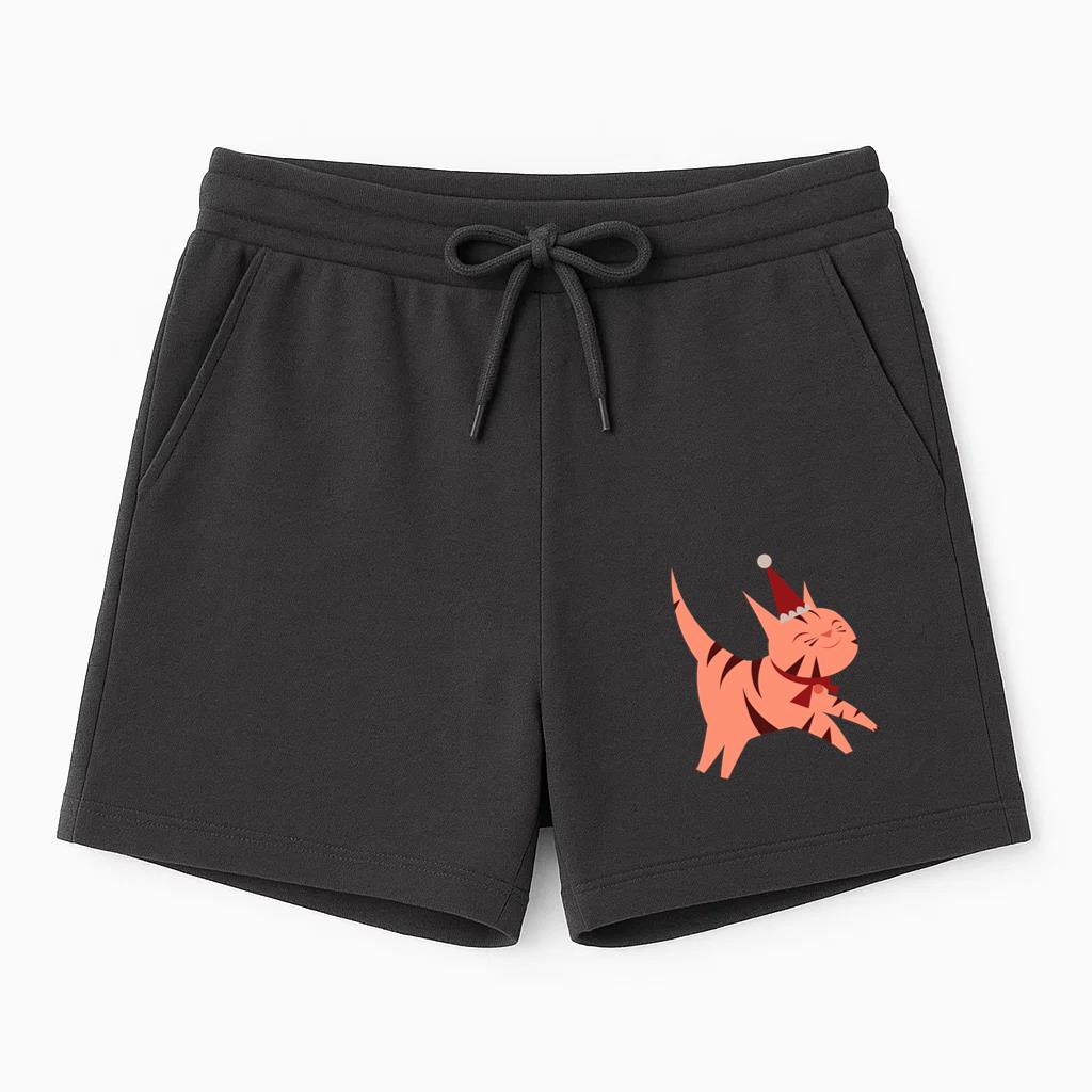 Christmas Cat Flat Short