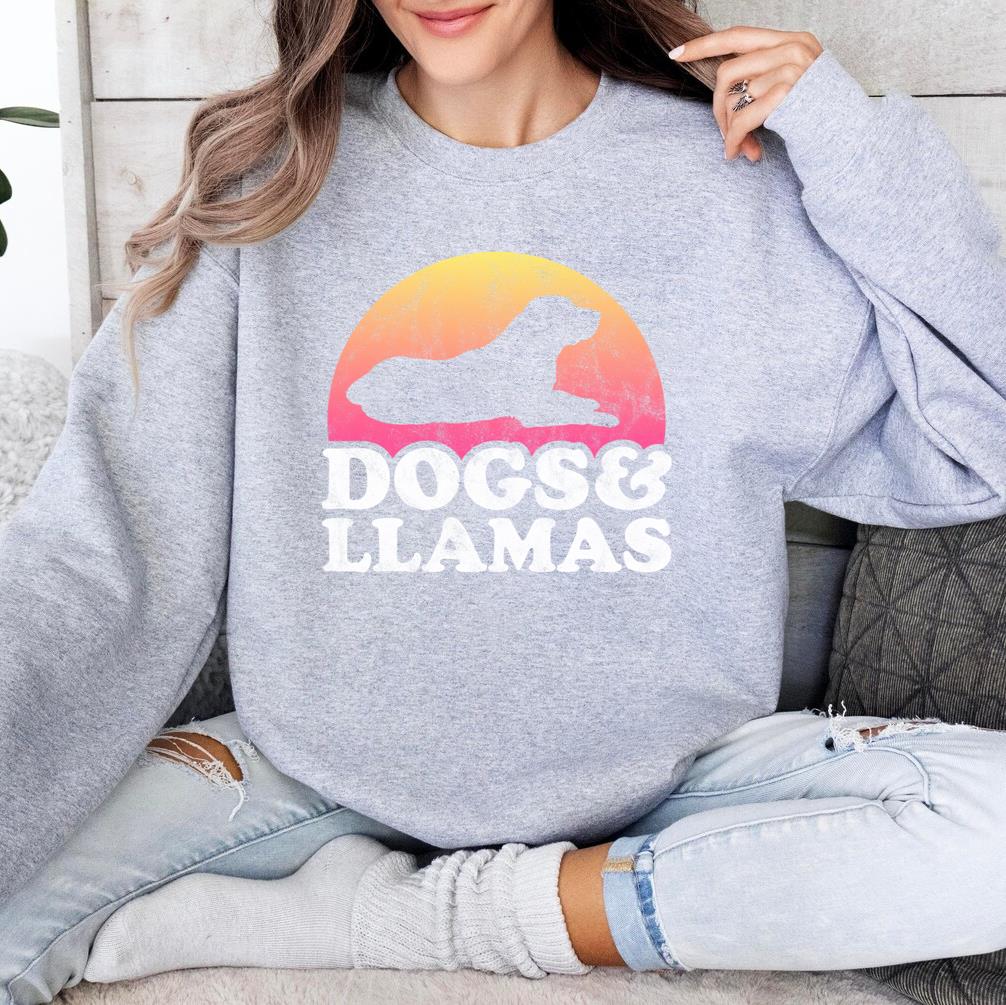 Dogs And Llamas Sweatshirt