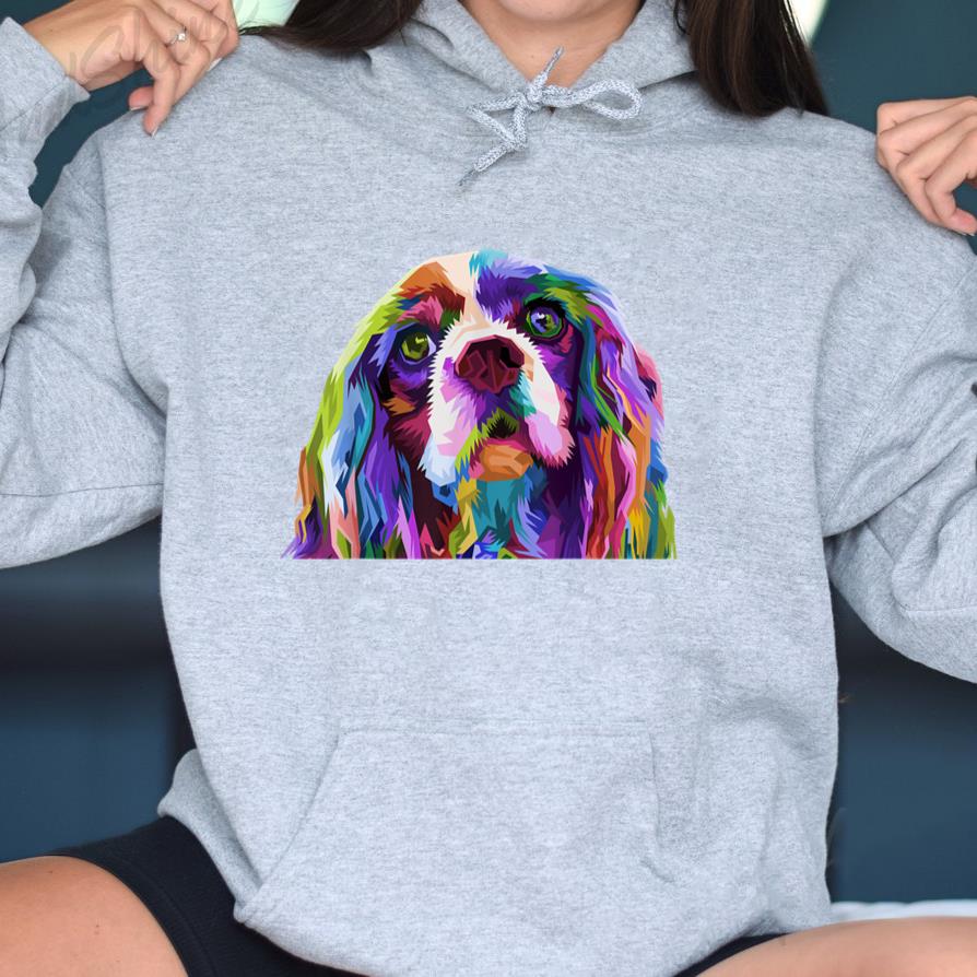 English Cocker Spaniel Art Portrait Dog Hoodie