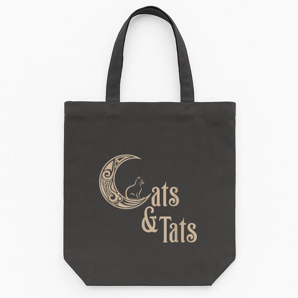 I Love Cats And Tattoos Tote Canvas Bag