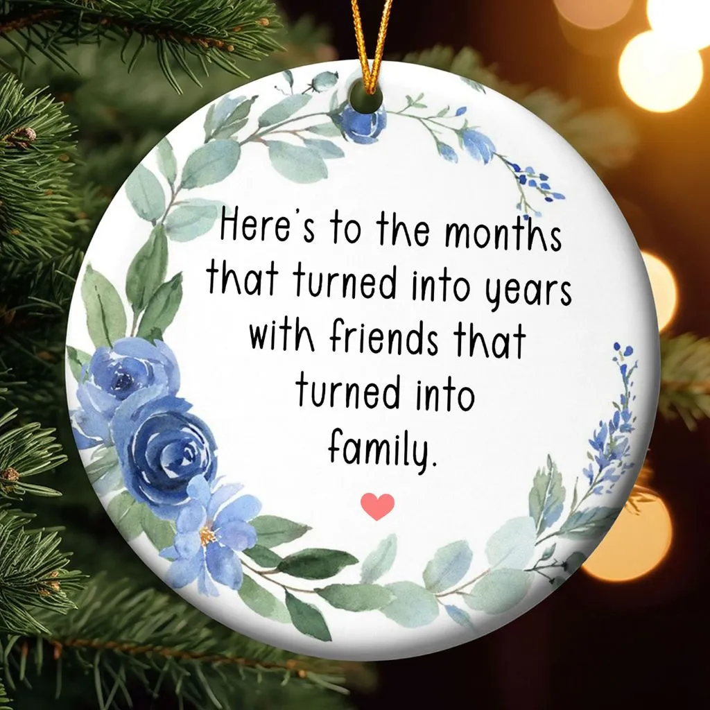 2025 Best Friend Keepsake Ornament | Chritstmas Holiday Decoration | Thoughtful Gift for Your Bestie