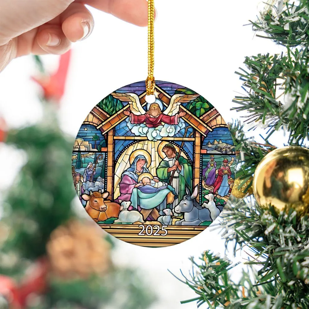 2025 Nativity Scene Ornament | Traditional Holiday Keepsake | Meaningful Religious Decoration - Image 5