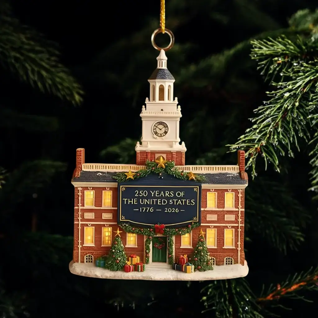 America 250th Anniversary Ornament, 1776-2026 Patriotic Acrylic Decoration, USA Commemorative Gift - Image 5