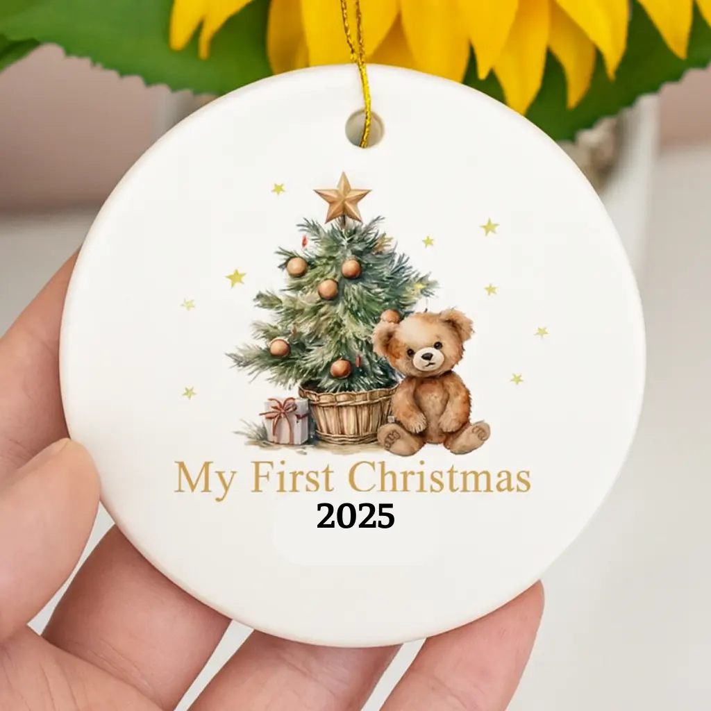 Baby First Christmas Bauble Ornament | Holiday Keepsake | Newborn Tree Decoration