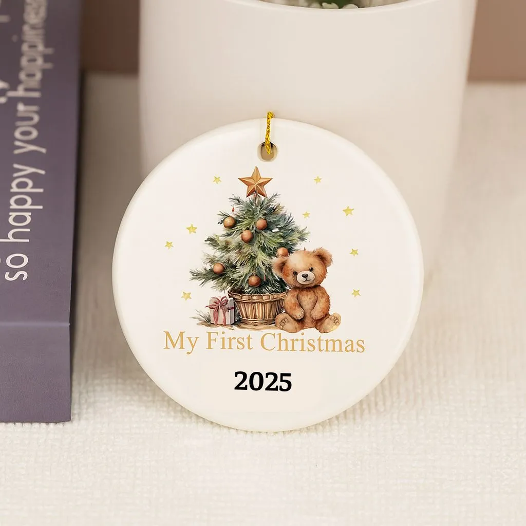 Baby First Christmas Bauble Ornament | Holiday Keepsake | Newborn Tree Decoration - Image 2