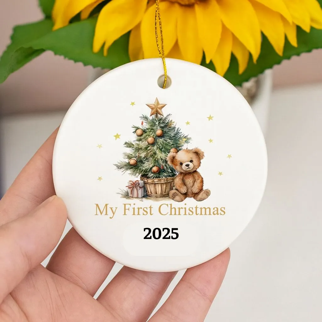 Baby First Christmas Bauble Ornament | Holiday Keepsake | Newborn Tree Decoration - Image 3