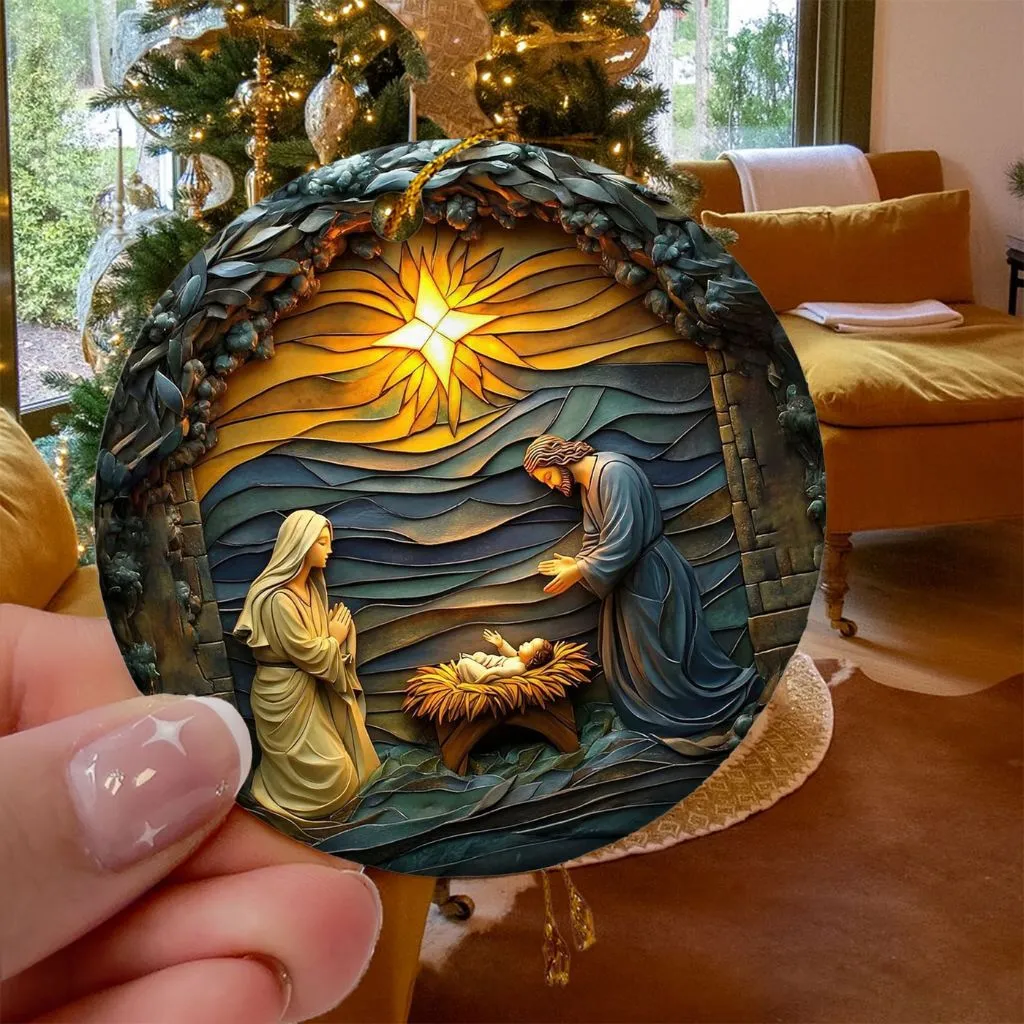 Baby Jesus Christmas Ornament | Traditional Nativity Scene Keepsake | Meaningful Religious Decoration - Image 7