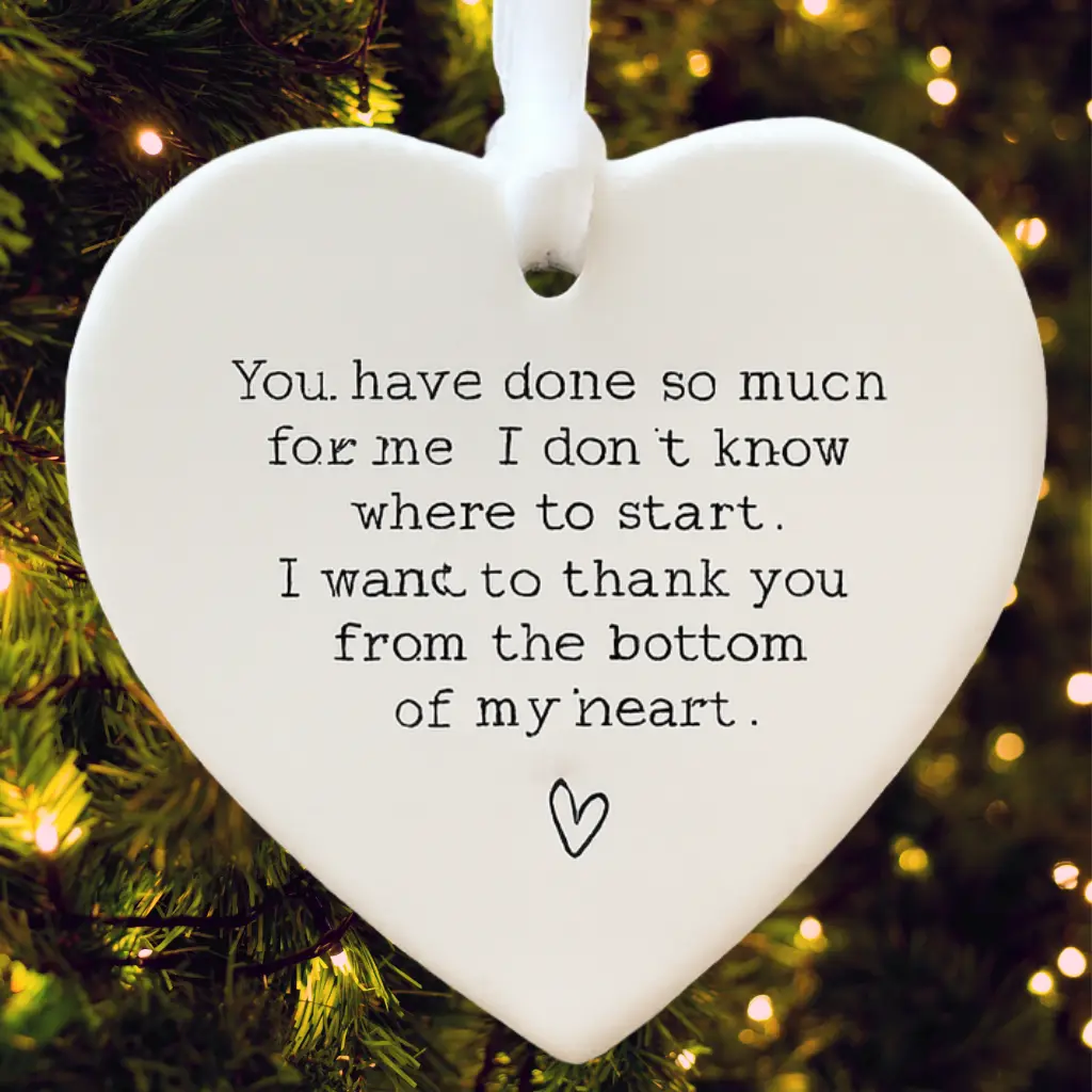 Beyond Grateful Ornament, Personalized Thank You Gift for a Special Friend, Thinking of You Keepsake