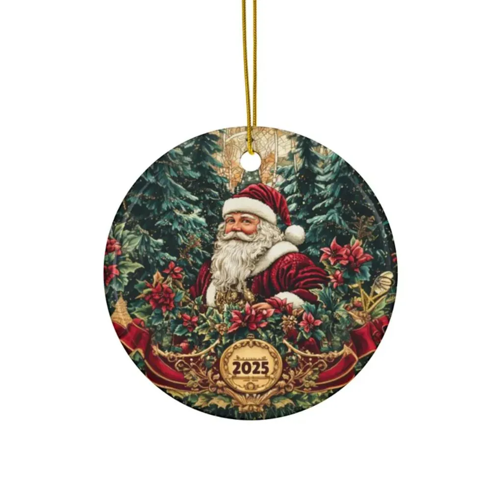 Christmas 2025 Dated Ornament | Holiday Ceramic Keepsake | Classic Tree Decoration - Image 5