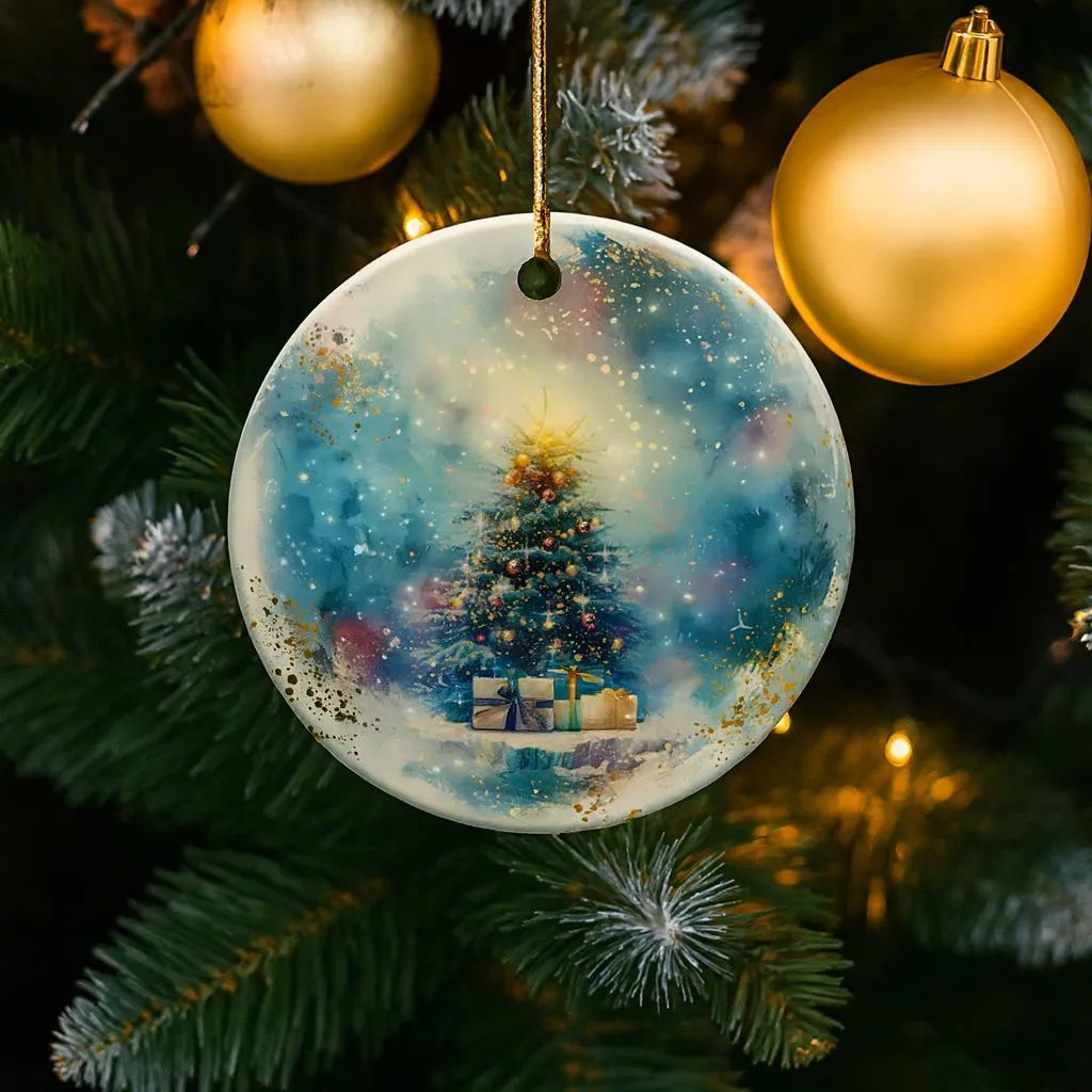 Christmas 2025 Ornament | Holiday Ceramic Keepsake | Classic Tree Decoration - Image 2