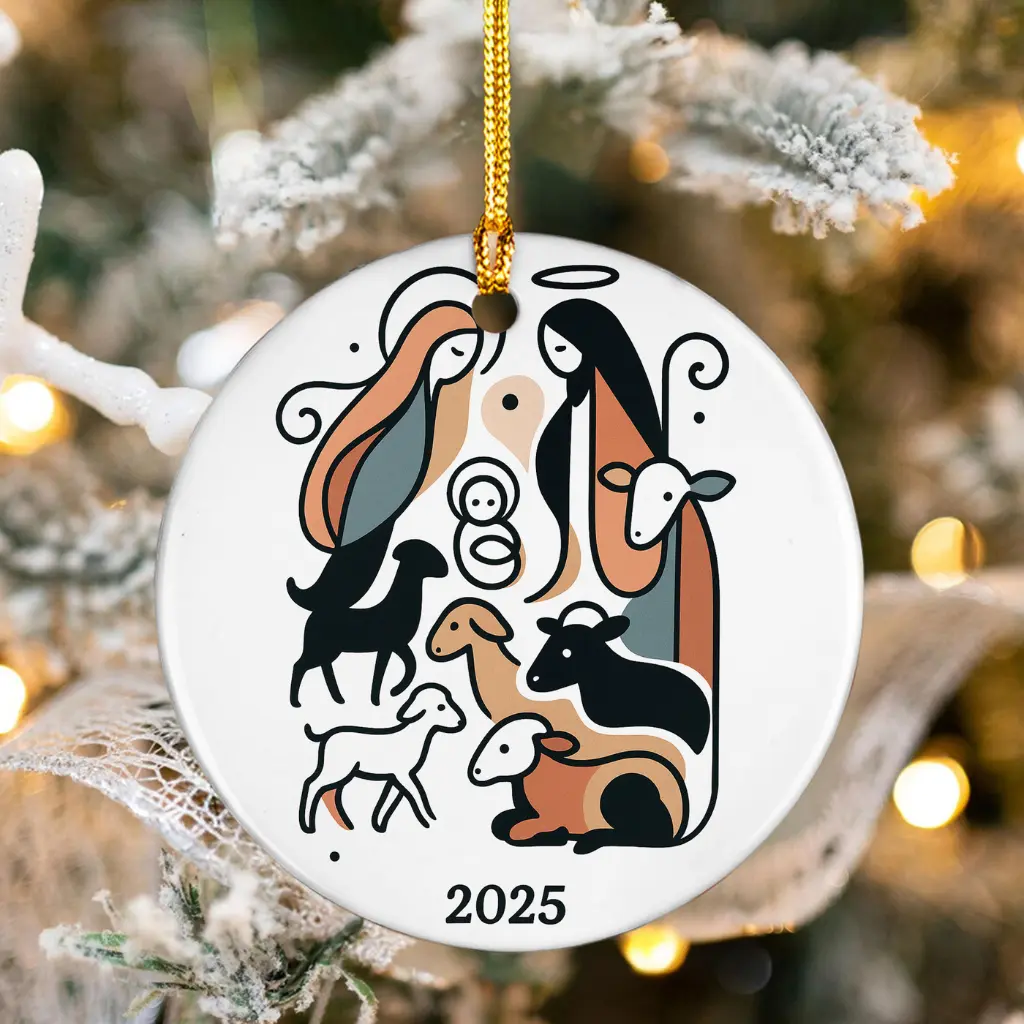 Christian Christmas Decor Holy Family Ornament | Nativity Scene Religious Gift for Family - Image 7