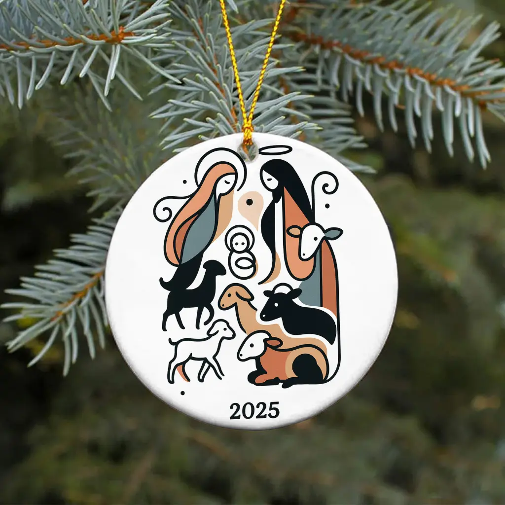 Christian Christmas Decor Holy Family Ornament | Nativity Scene Religious Gift for Family - Image 5