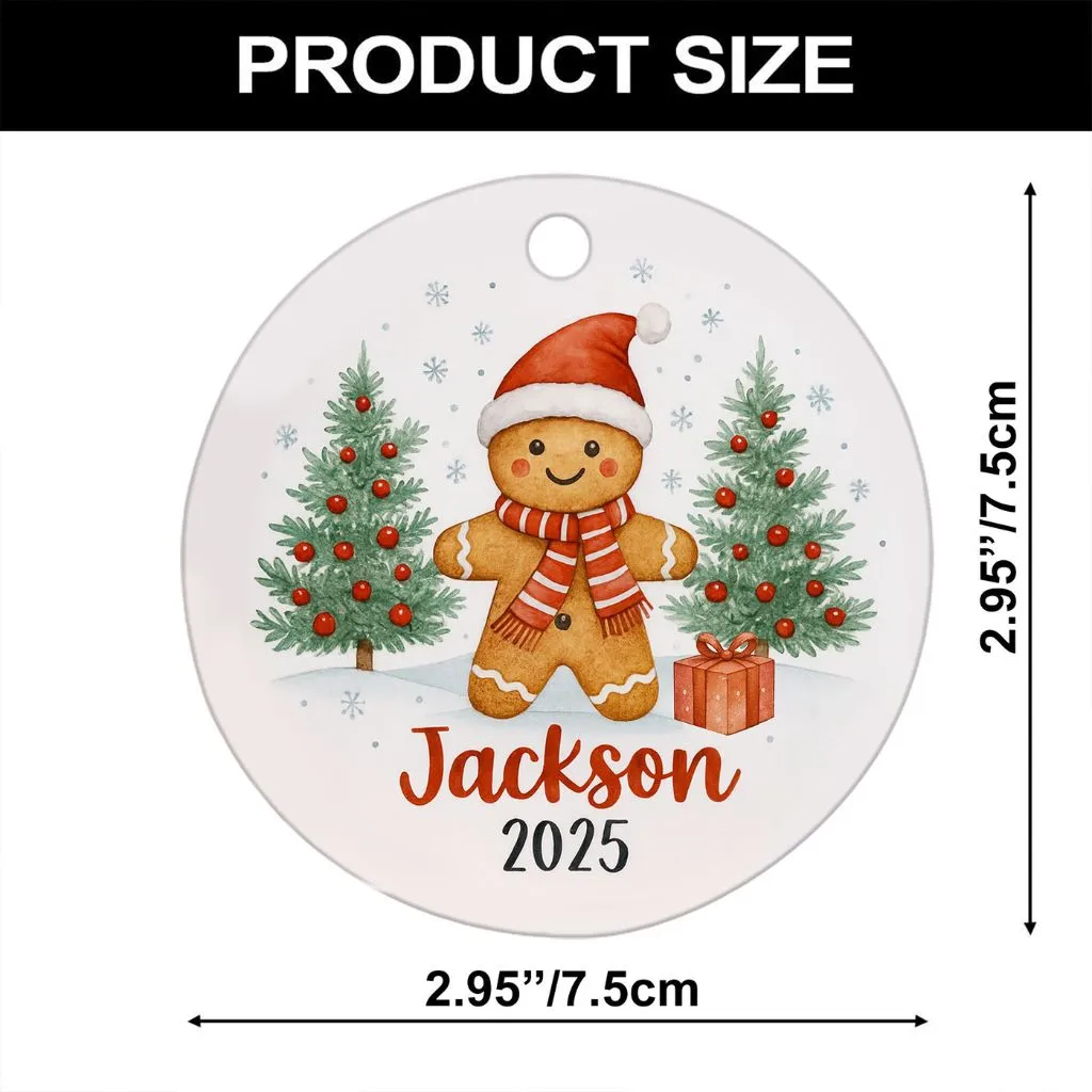 Personalized Christmas Gift Child Tree Ornament | Custom Holiday Keepsake | Unique Gift for Baby - Image 8