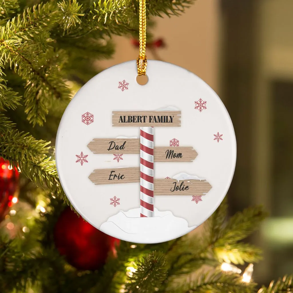 Custom Family Christmas Ornament | Personalized Holiday Keepsake | Unique Gift for Families - Image 2