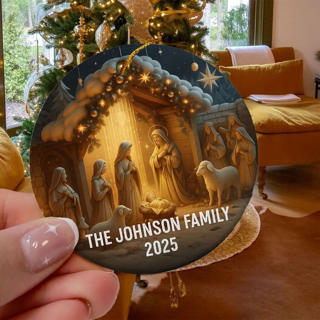 Custom Jesus Religious Christian Ornament | Custom Holiday Tree Decoration | Special Gift for Devotional Homes - Image 6