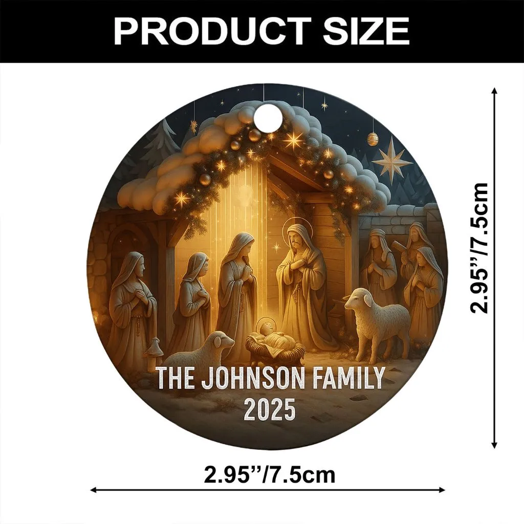 Custom Jesus Religious Christian Ornament | Custom Holiday Tree Decoration | Special Gift for Devotional Homes - Image 8
