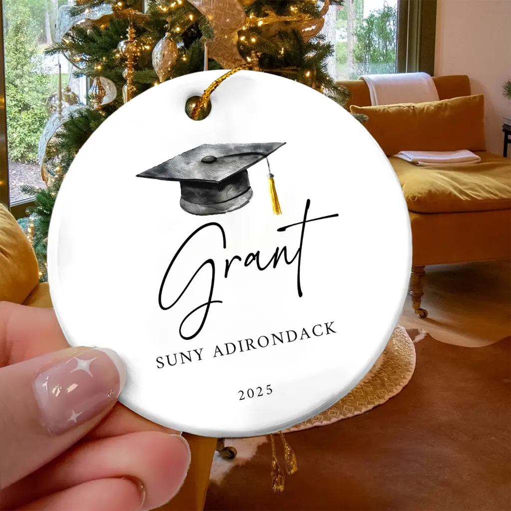 Personalized Master's Degree Graduation Ornament 2025 | Custom "Mastered It" Christmas Gift - Image 8