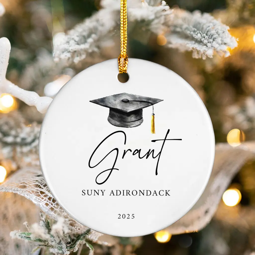 Personalized Master's Degree Graduation Ornament 2025 | Custom "Mastered It" Christmas Gift - Image 7