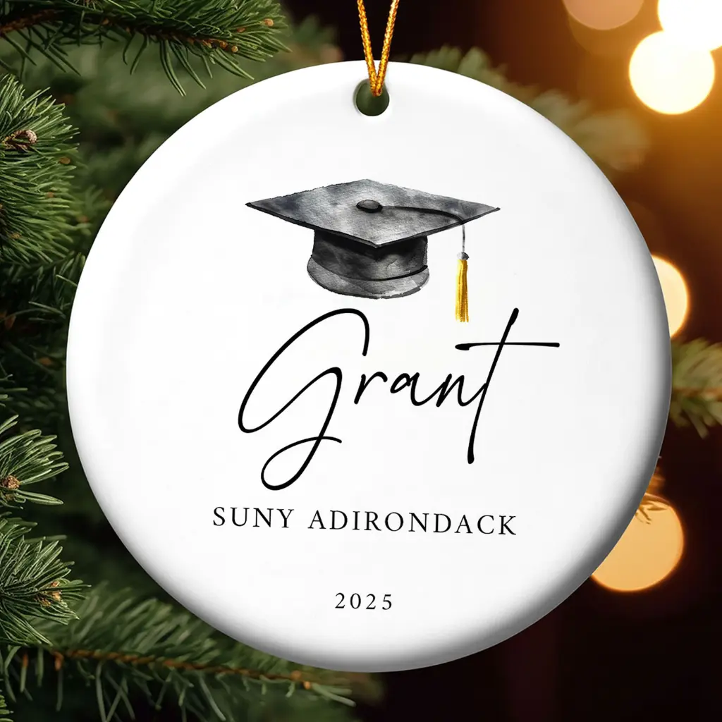 Personalized Master's Degree Graduation Ornament 2025 | Custom "Mastered It" Christmas Gift