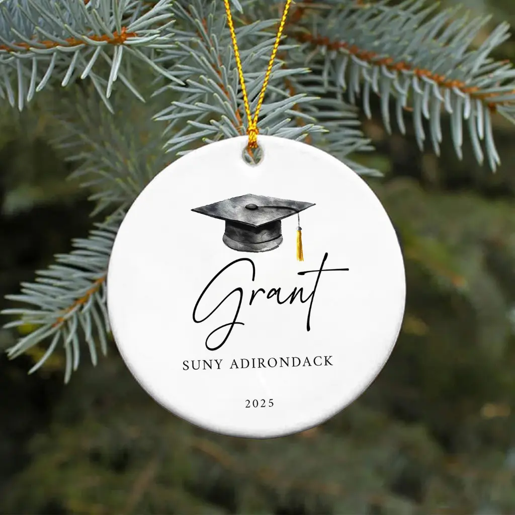 Personalized Master's Degree Graduation Ornament 2025 | Custom "Mastered It" Christmas Gift - Image 5