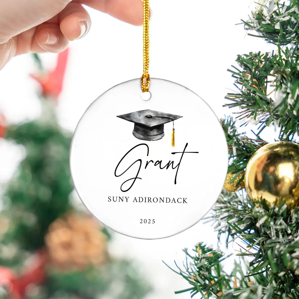 Personalized Master's Degree Graduation Ornament 2025 | Custom "Mastered It" Christmas Gift - Image 4