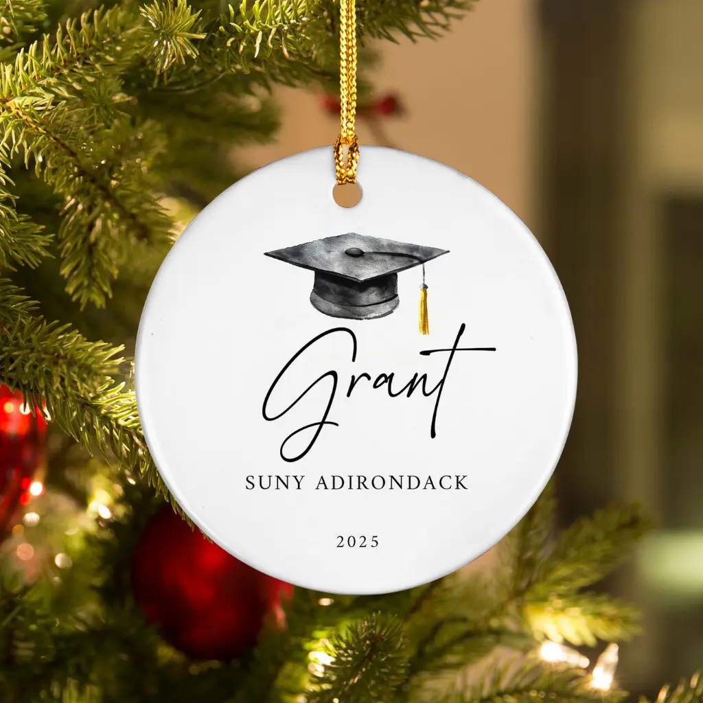 Personalized Master's Degree Graduation Ornament 2025 | Custom "Mastered It" Christmas Gift - Image 2