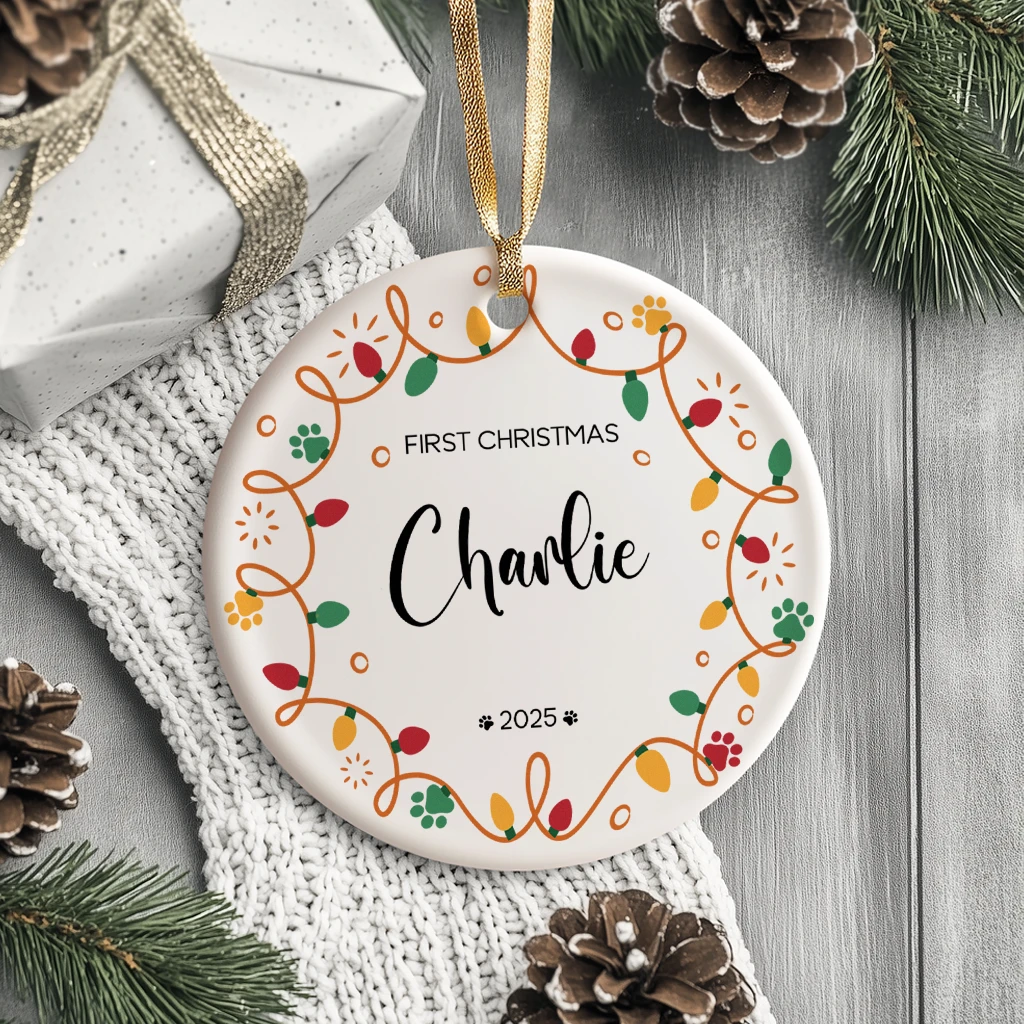 First Christmas Dog Scandinavian Ornament | Timeless Keepsake | Perfect Decoration - Image 3