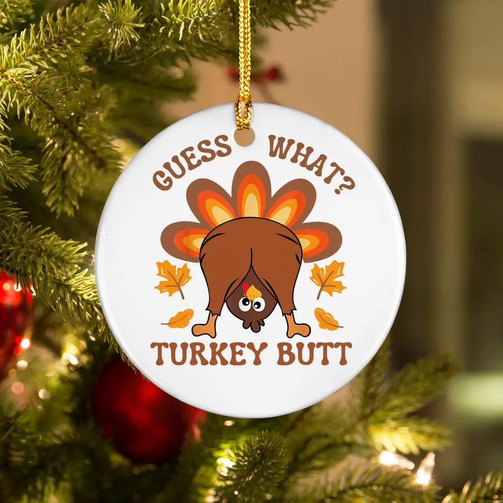 Funny Thanksgiving Turkey Ornament | Humorous Holiday Decoration | Unique Gift for Thanksgiving - Image 2