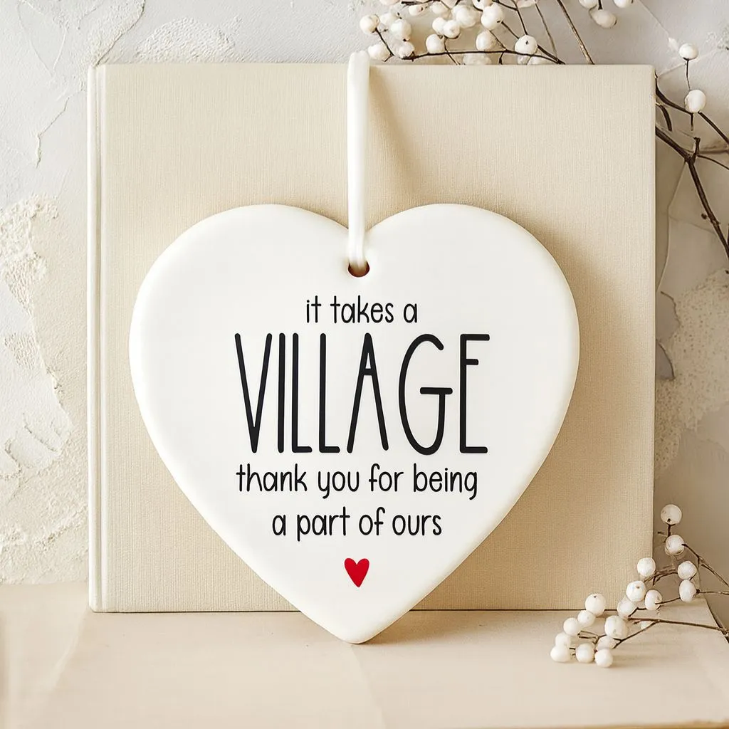 It Takes A Village Thank You Ornament | Appreciation Gift | Holiday Keepsake - Image 3