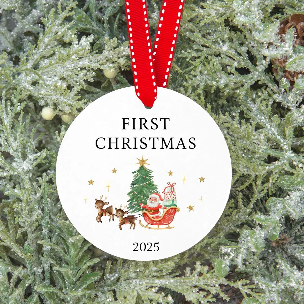 Keepsake Christmas Bauble Ornament | Classic Holiday Decoration | Ceramic Tree Gift - Image 2