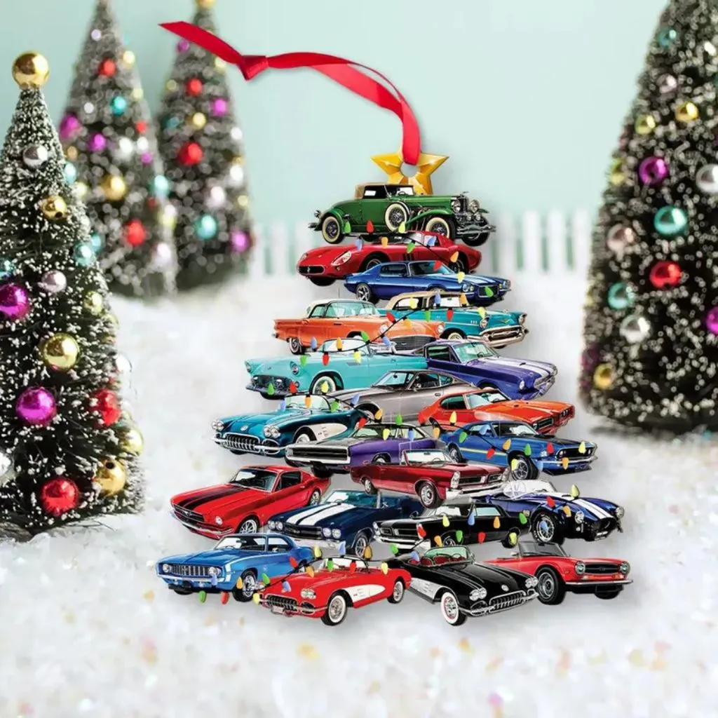 Muscle Car Collection Christmas Ornament | Classic Auto Keepsake | Holiday Tree Decoration - Image 3