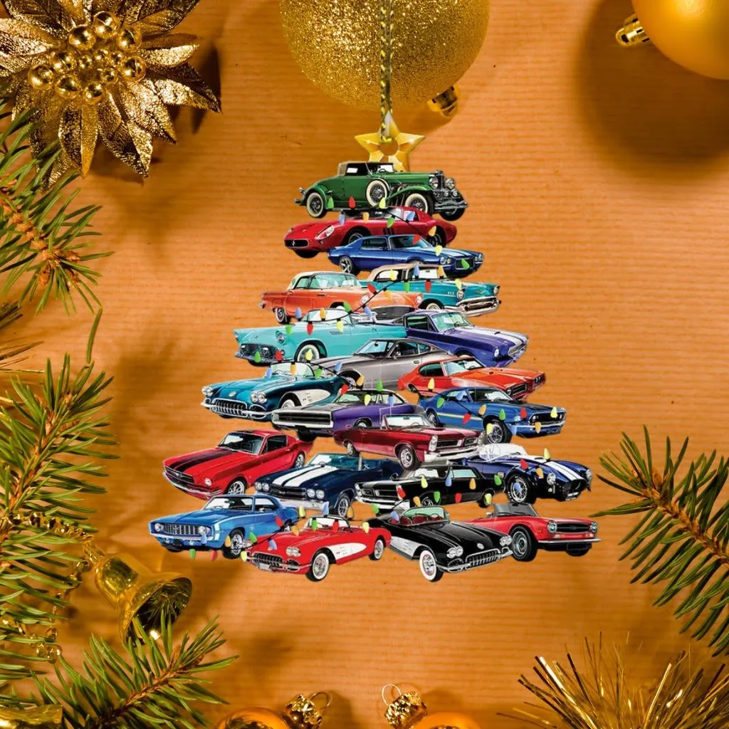 Muscle Car Collection Christmas Ornament | Classic Auto Keepsake | Holiday Tree Decoration - Image 4