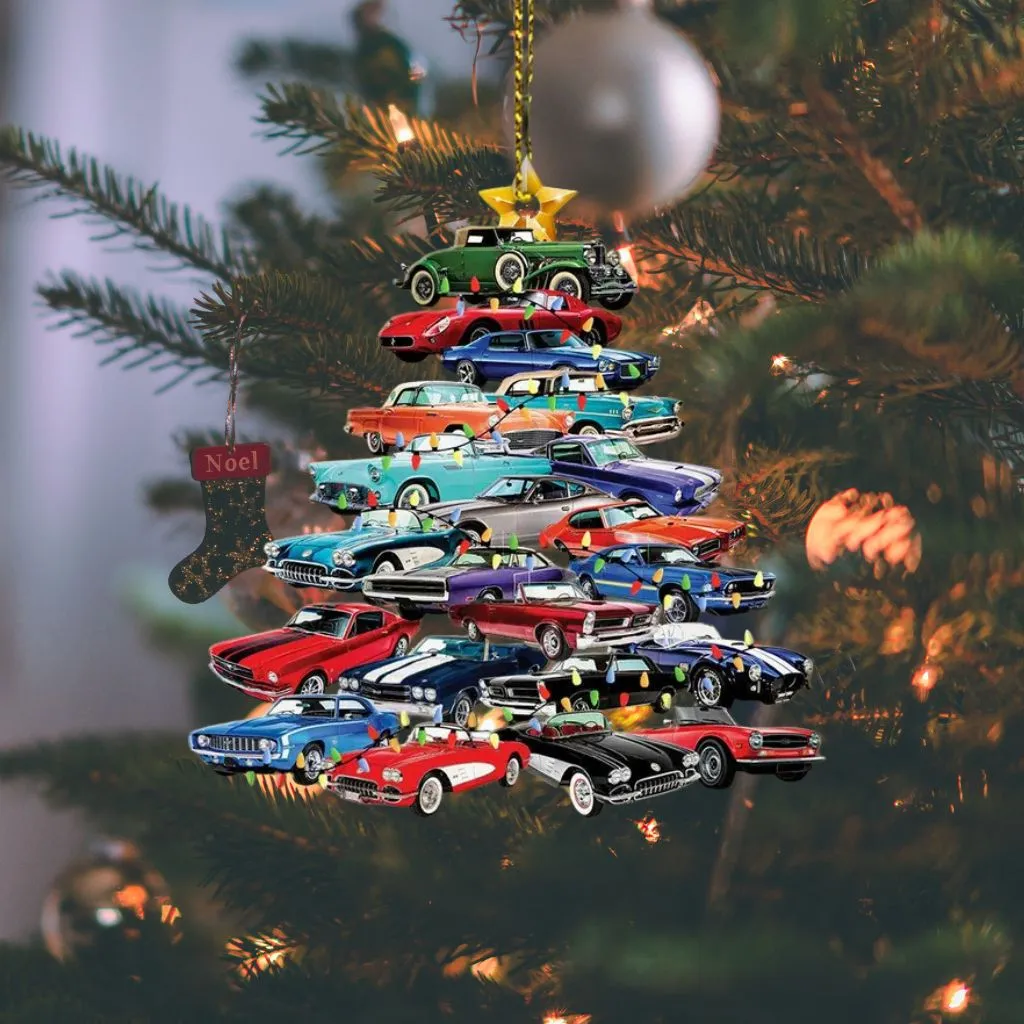 Muscle Car Collection Christmas Ornament | Classic Auto Keepsake | Holiday Tree Decoration - Image 5
