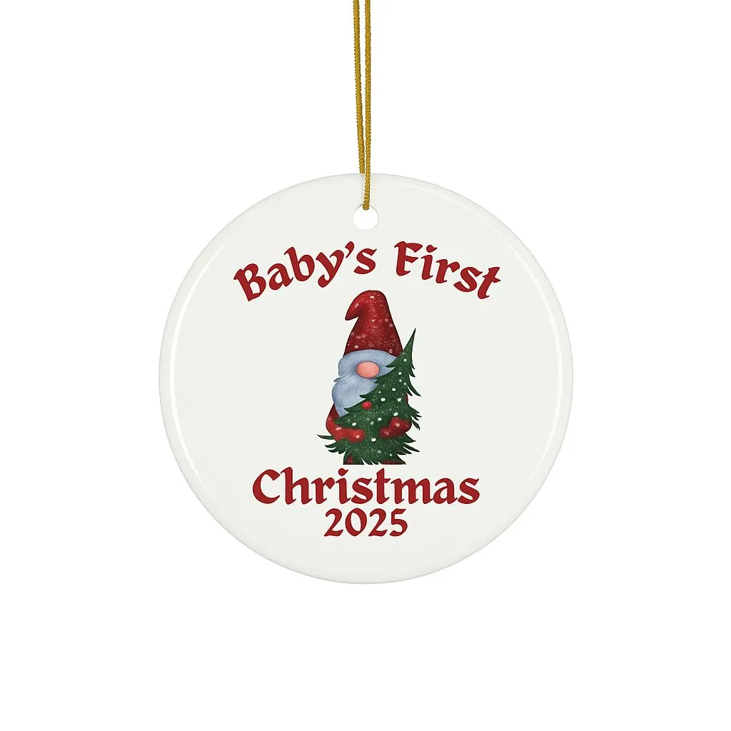 Personalized Baby Christmas Ornament 2025 | Custom Holiday Keepsake | Unique Newborn's First Christmas Gift - Image 4