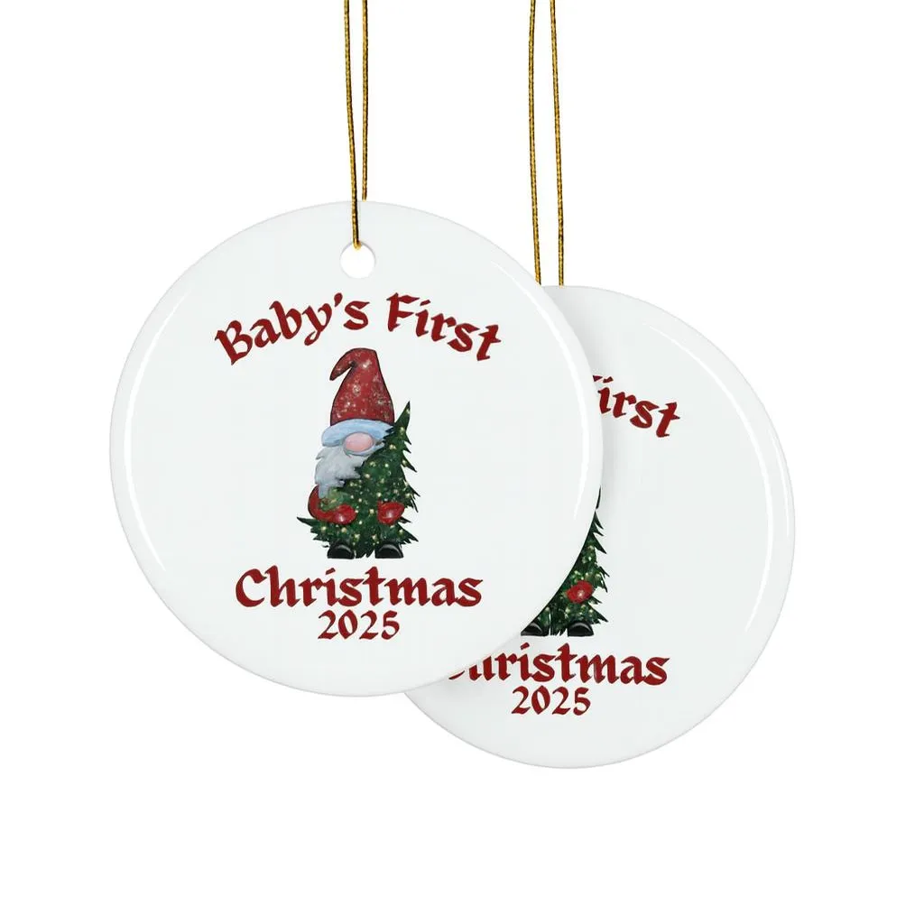 Personalized Baby Christmas Ornament 2025 | Custom Holiday Keepsake | Unique Newborn's First Christmas Gift - Image 5