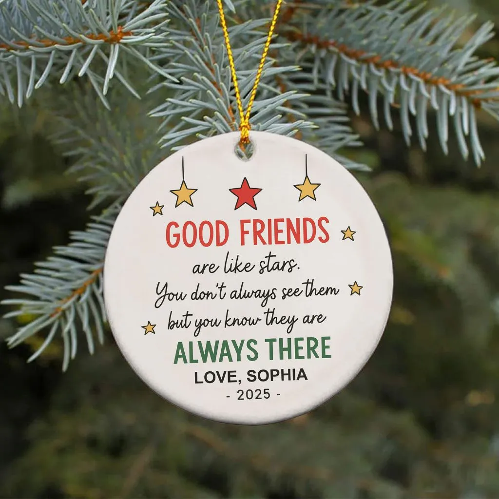 Personalized Best Friends Christmas Ornament | Custom Friendship Keepsake | Unique Gift for Your BFF - Image 6