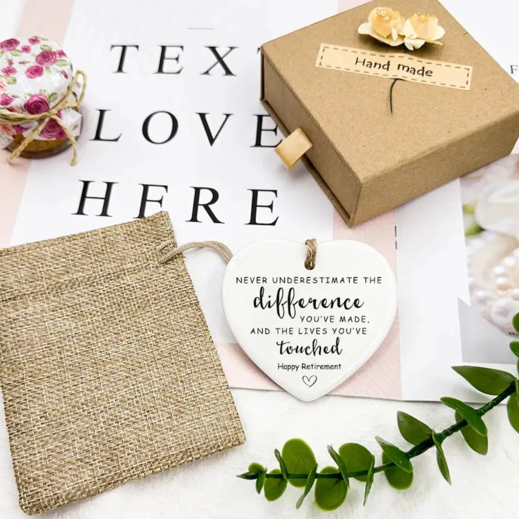 Personalized Ceramic Heart Ornament 2025 | Custom Christmas Gift | Keepsake Holiday Decor - Image 3