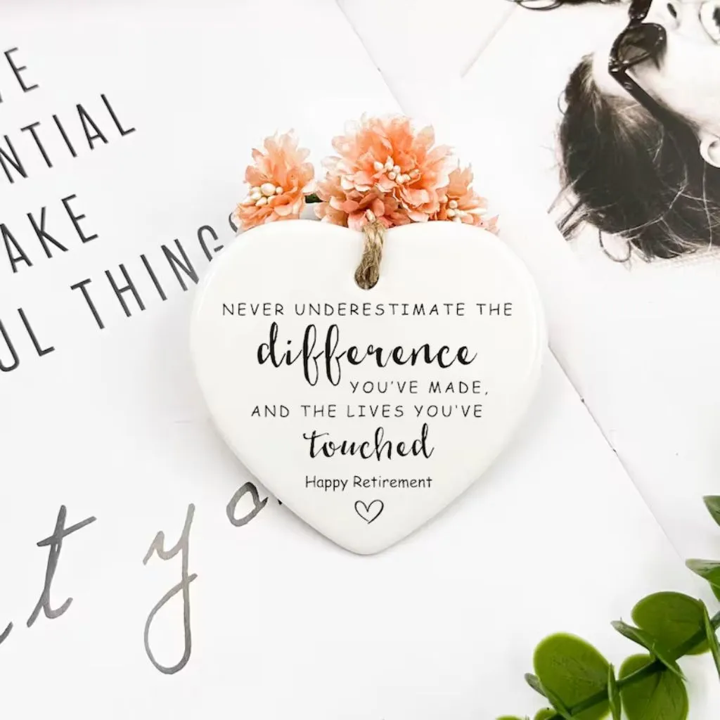 Personalized Ceramic Heart Ornament 2025 | Custom Christmas Gift | Keepsake Holiday Decor - Image 4