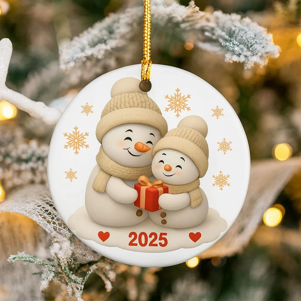 Personalized Grandma Christmas Ornament | Custom Holiday Gift | Ceramic Tree Keepsake - Image 4