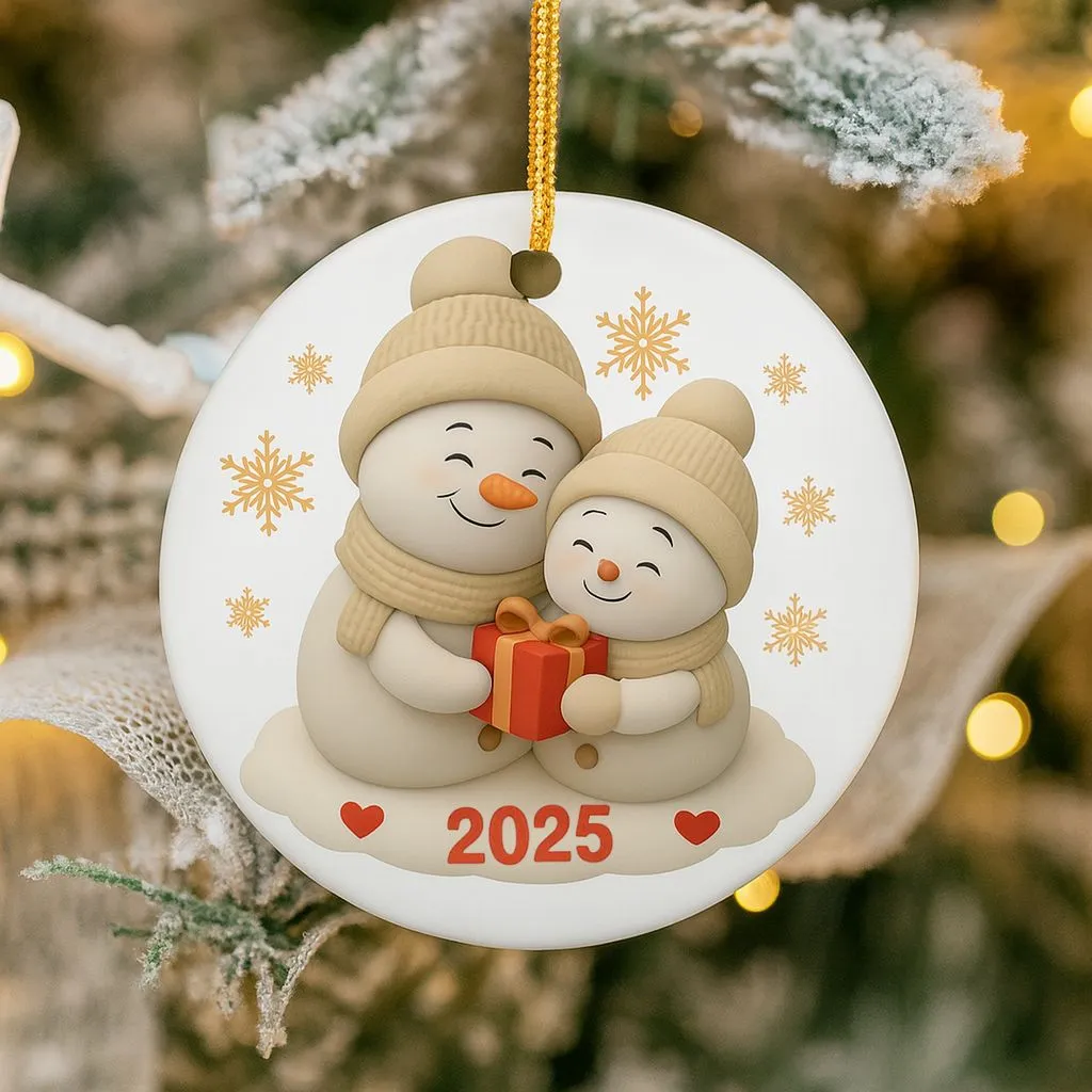 Personalized Grandma Christmas Ornament | Custom Holiday Gift | Ceramic Tree Keepsake - Image 3