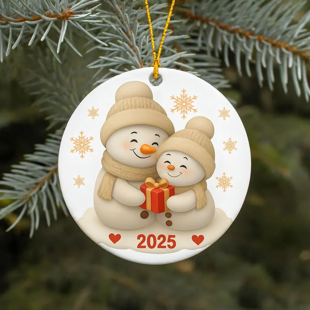 Personalized Grandma Christmas Ornament | Custom Holiday Gift | Ceramic Tree Keepsake - Image 2
