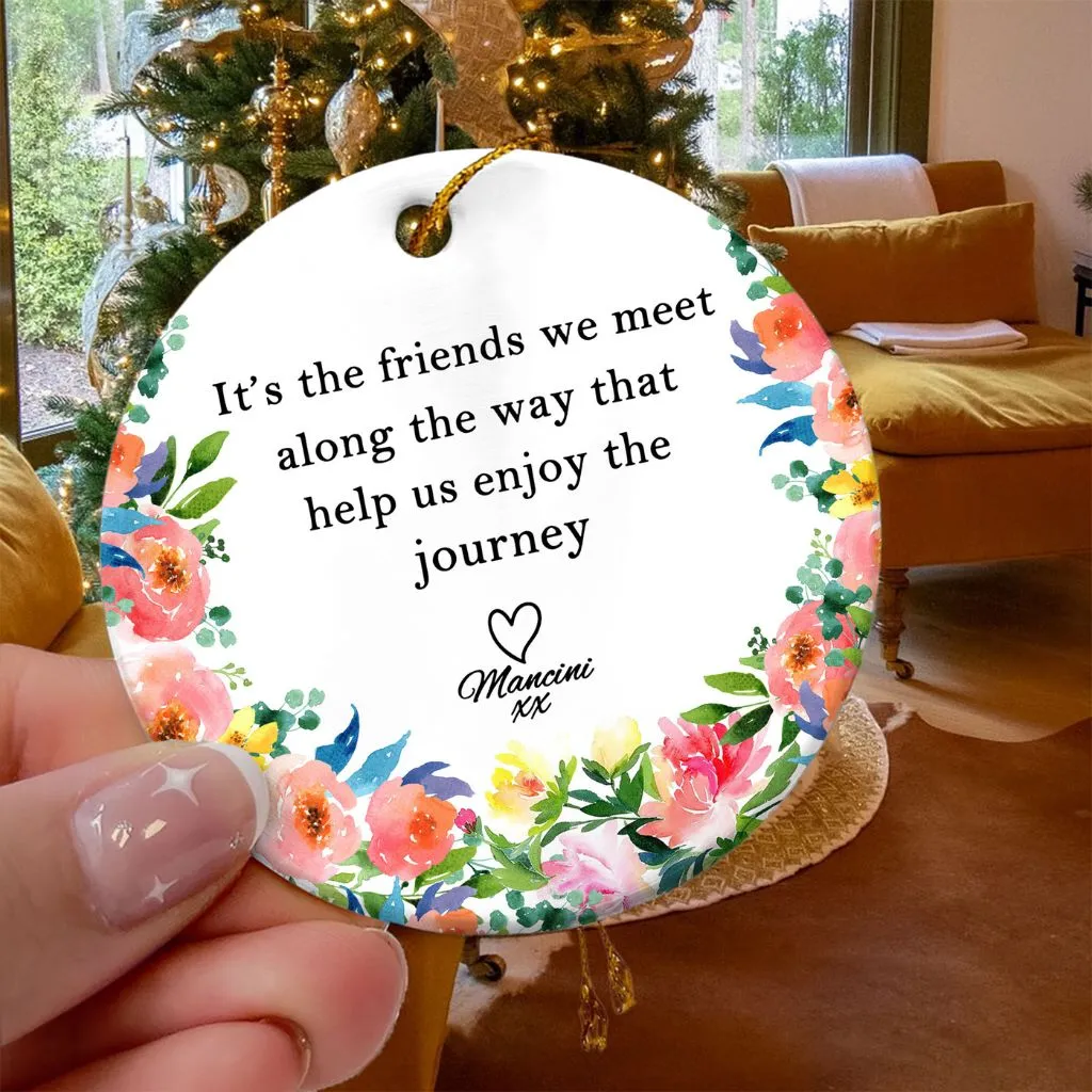 Personalized Long Distance Ornament | Custom Friendship & Family Keepsake | Unique Gift for Loved Ones Far Away - Image 8