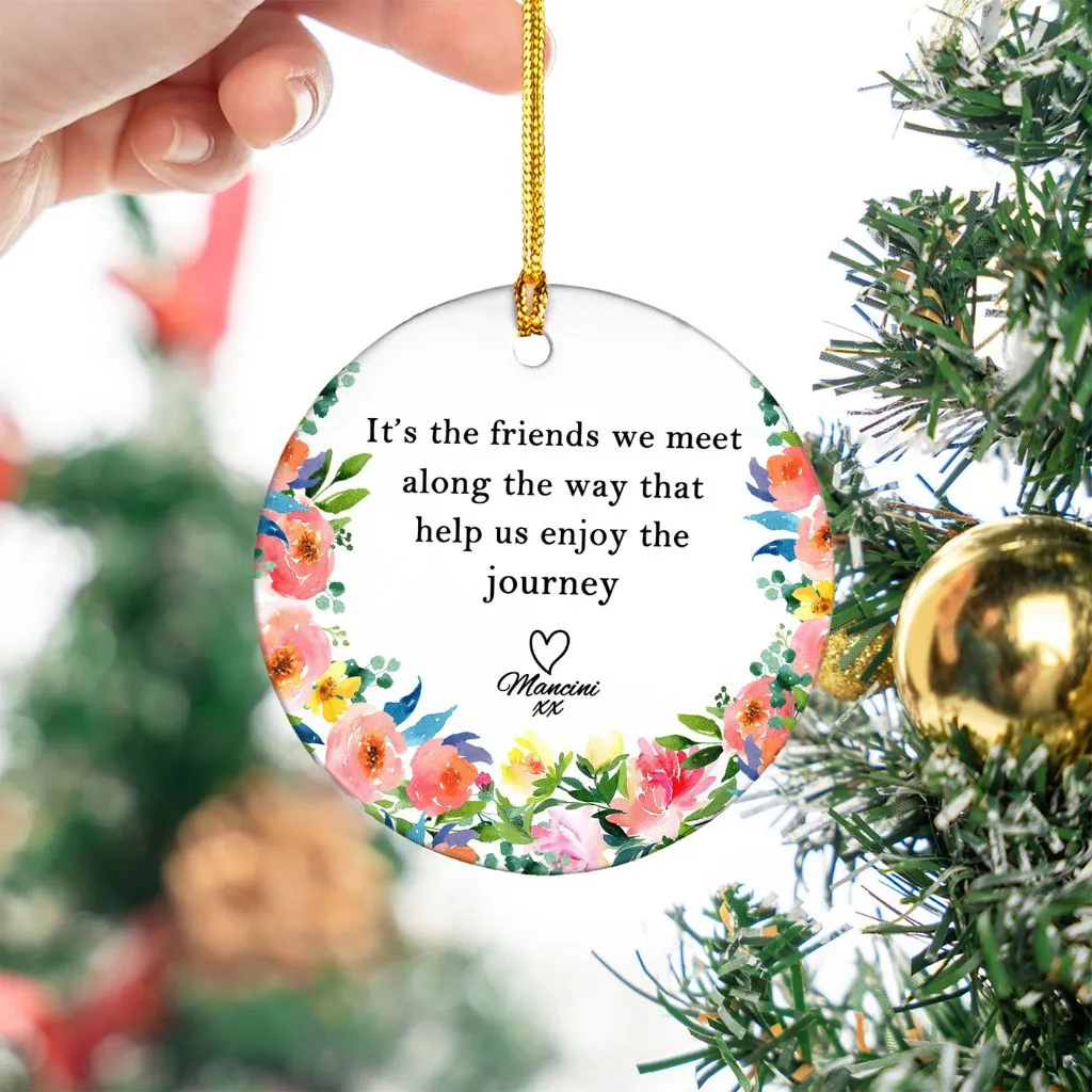 Personalized Long Distance Ornament | Custom Friendship & Family Keepsake | Unique Gift for Loved Ones Far Away - Image 2