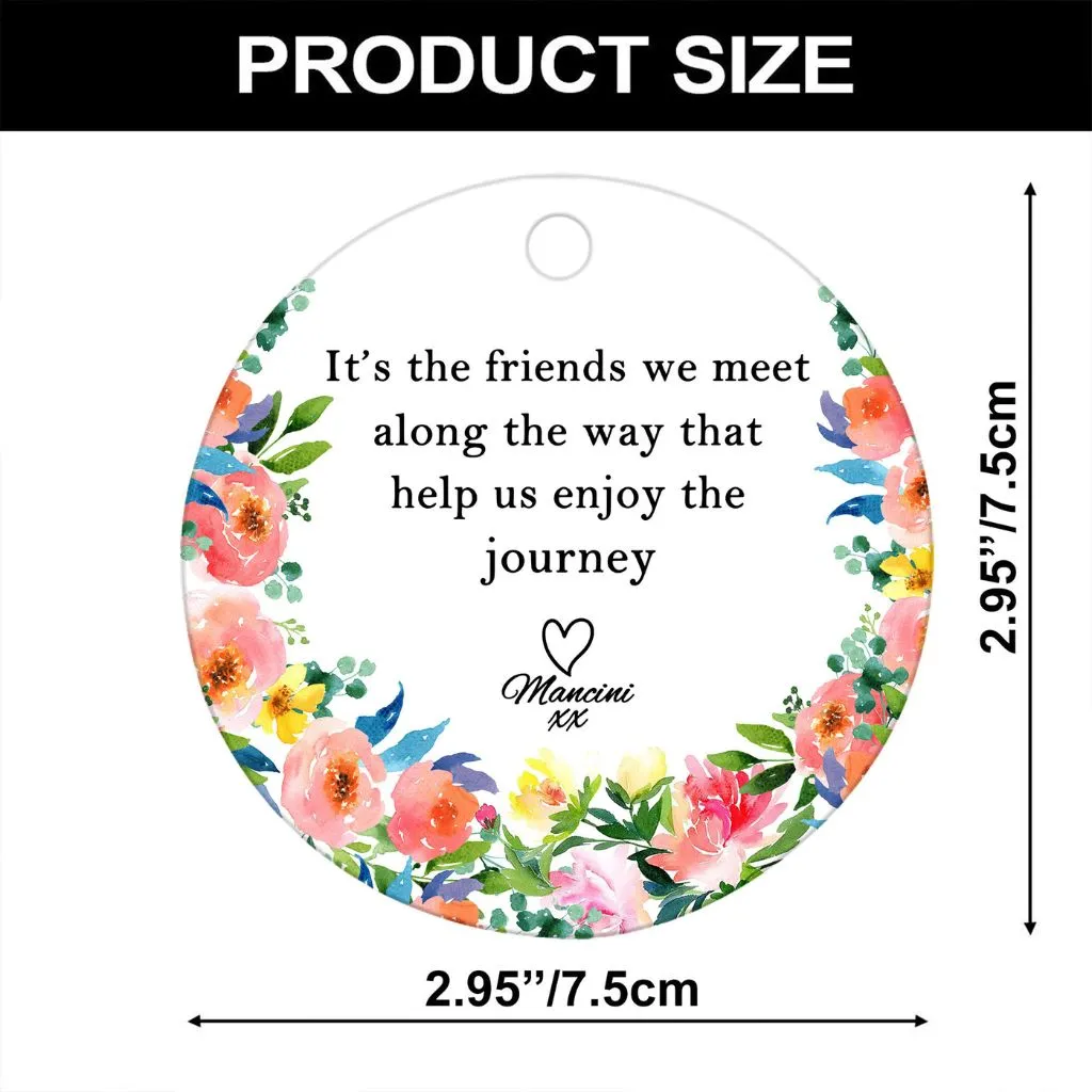 Personalized Long Distance Ornament | Custom Friendship & Family Keepsake | Unique Gift for Loved Ones Far Away - Image 3