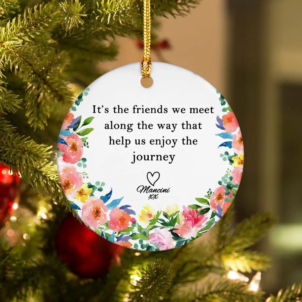 Personalized Long Distance Ornament | Custom Friendship & Family Keepsake | Unique Gift for Loved Ones Far Away - Image 4