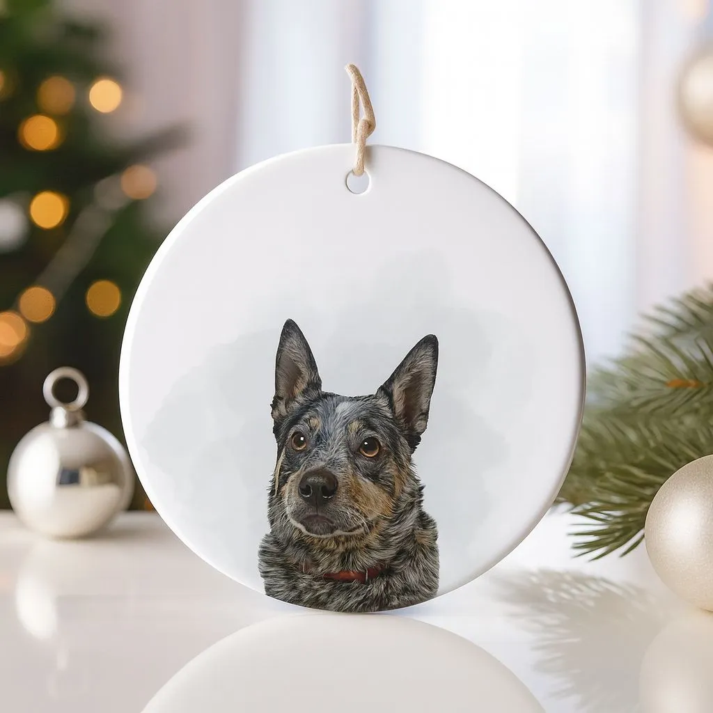 Personalized Pet Ornament | Custom Ceramic Keepsake | Christmas Tree Decoration - Image 3
