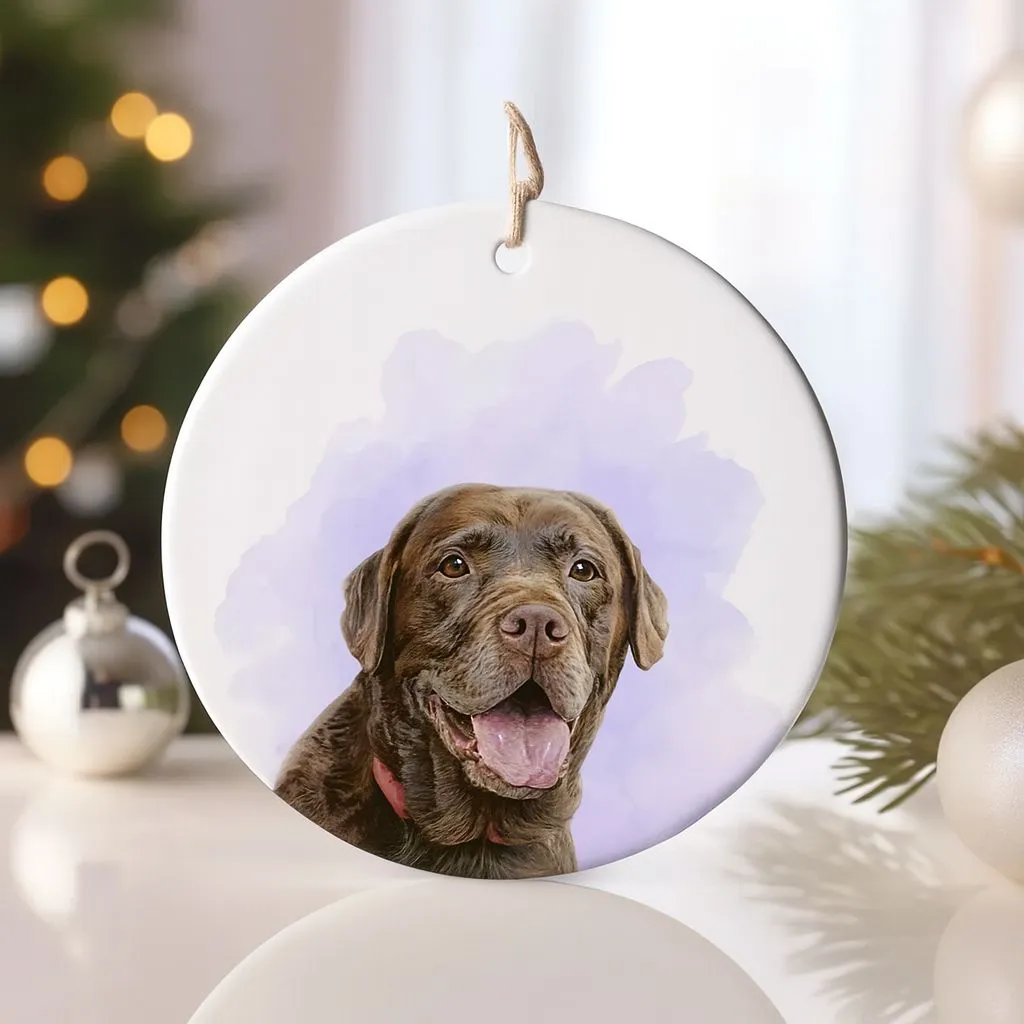 Personalized Pet Ornament | Custom Ceramic Keepsake | Christmas Tree Decoration - Image 4